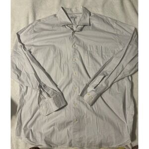Peter Millar Mens Long Sleeve Button Down 100% Cotton Dress‎ Up Shirt Size 2XL